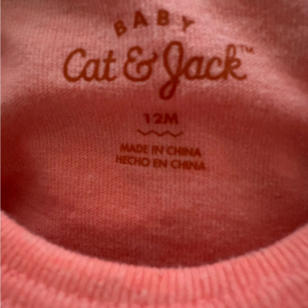 👶🏻 Carter’s Gerber Cat & Jack Onesies 12 months white pink bundle lot baby euc